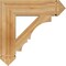 Ekena Millwork Balboa Arts & Crafts Rough Sawn Bracket, Western Red Cedar, 6"W x 26"D x 26"H BKT06X26X26BOA03RWR - alternate 2